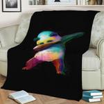 dabbing panda fleece throw blanket 0