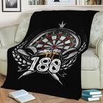darts beer fleece throw blanket 0