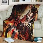 date a live kurumi tokisak fleece throw blanket 0
