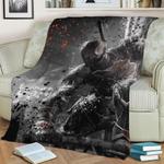 deathstroke fleece throw blanket 0