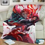 demon slayer 6 fleece throw blanket 0