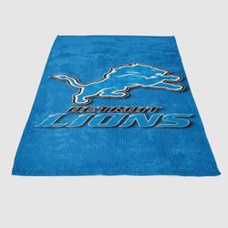 Detroit Lions 2 Soft Fleece Blanket Meaningful Gift For Halloween Christmas