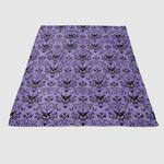 disney haunted mansion logo soft fleece blanket 0