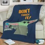 dont touch it fleece throw blanket 0