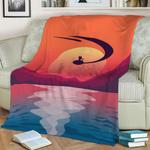 dragon ball fleece throw blanket 0