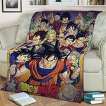 dragon ball z super dbz fleece throw blanket 0