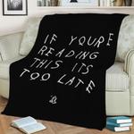 drake six god album fleece throw blanket 0