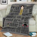 dwight schrutes wise words fleece throw blanket 0