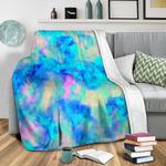 electrify ice blue fleece throw blanket 0