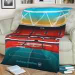 emirates stadium stand fleece throw blanket 0