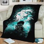 eren attack on titan fleece throw blanket 0