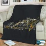 f1 car 1 fleece throw blanket 0