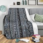 farah stripe gray fleece throw blanket 0