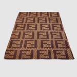 fendi brown soft fleece blanket 0