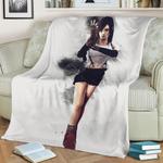 final fantasy fan art 5 fleece throw blanket 0