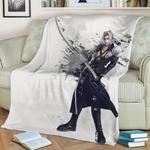 final fantasy fan art 9 fleece throw blanket 0