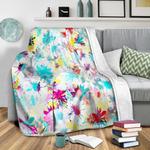 floral 4 fleece throw blanket 0