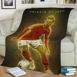 frenkie de jong fleece throw blanket 0