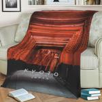 fushimi inari kyoto fleece throw blanket 0