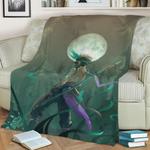 genshin impact xiao fleece throw blanket 0