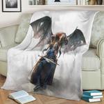 geralt fleece throw blanket 0