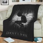 ghost in the shell fleece throw blanket 0
