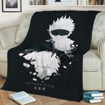 gojo unlimited void fleece throw blanket 0