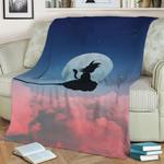 goku nimbus cloud fleece throw blanket 0