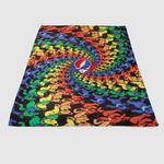 grateful dead dancing bears soft fleece blanket 0
