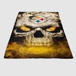 green bay packers skull 1 soft fleece blanket 0