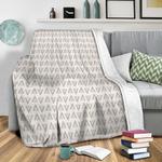 grey arrows fleece throw blanket 0