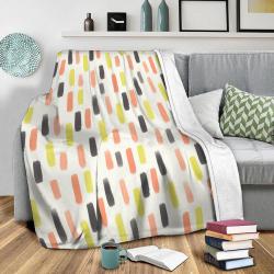 Halloween Brush Strokes Fleece Throw Blanket Meaningful Gift For Halloween Christmas