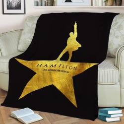 Hamilton Musical For Dark Fleece Throw Blanket Meaningful Gift For Halloween Christmas