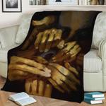handeye coordination fleece throw blanket 0