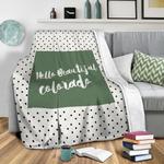 hello beautiful colorado fleece throw blanket 0