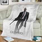 hitman fleece throw blanket 0