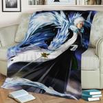 hitsugaya bleach fleece throw blanket 0