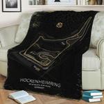 hockenheimring circuit fleece throw blanket 0