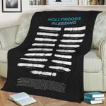 hollywoods bleeding by pm fleece throw blanket 0