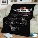 how to debug your code fleece throw blanket 0