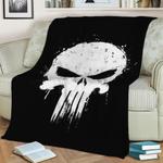 i am the punisher fleece throw blanket 0