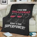 i make wine disappear fleece throw blanket 0