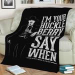 im your huckleberry fleece throw blanket 0