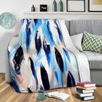 indigo salmon ll fleece throw blanket 0