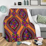 ivy orange fleece throw blanket 0