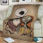 jack and sally fleece throw blanket 0