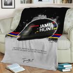 james hunt quote fleece throw blanket 0