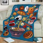 japan food fleece throw blanket 0