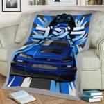 jdm legend skyline fleece throw blanket 0