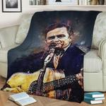 johnny cash new 2 fleece throw blanket 0